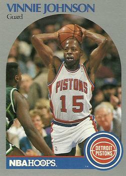 #107 Vinnie Johnson - Detroit Pistons - 1990-91 Hoops Basketball