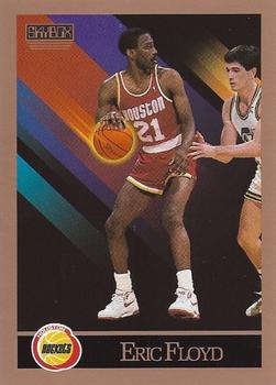 #107 Eric Floyd - Houston Rockets - 1990-91 SkyBox Basketball