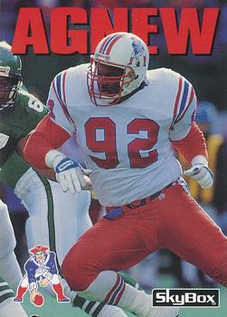 #107 Ray Agnew - New England Patriots - 1992 SkyBox Impact Football