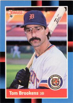#107 Tom Brookens - Detroit Tigers - 1988 Donruss Baseball