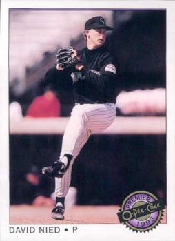 #107 David Nied - Colorado Rockies - 1993 O-Pee-Chee Premier Baseball