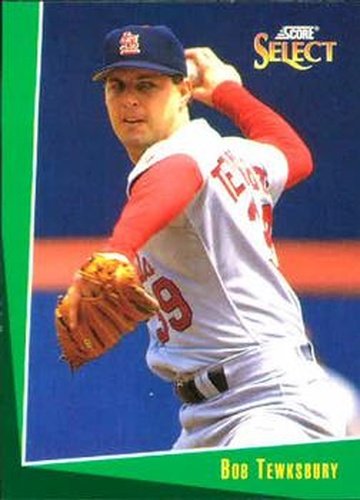 #107 Bob Tewksbury - St. Louis Cardinals - 1993 Select Baseball