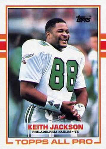 #107 Keith Jackson - Philadelphia Eagles - 1989 Topps Football