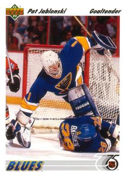 #107 Pat Jablonski - St. Louis Blues - 1991-92 Upper Deck Hockey