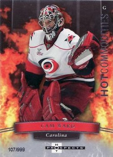#107 Cam Ward - Carolina Hurricanes - 2007-08 Fleer Hot Prospects Hockey