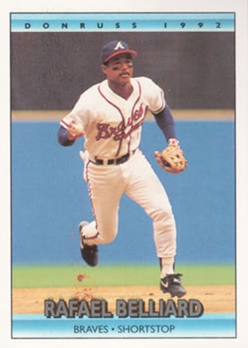 #107 Rafael Belliard - Atlanta Braves - 1992 Donruss Baseball
