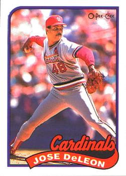 #107 Jose DeLeon - St. Louis Cardinals - 1989 O-Pee-Chee Baseball