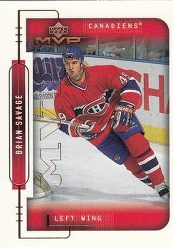 #107 Brian Savage - Montreal Canadiens - 1999-00 Upper Deck MVP Hockey