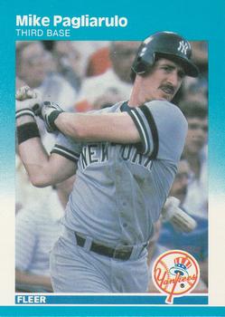 #107 Mike Pagliarulo - New York Yankees - 1987 Fleer Baseball