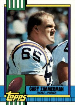 #107 Gary Zimmerman - Minnesota Vikings - 1990 Topps Football