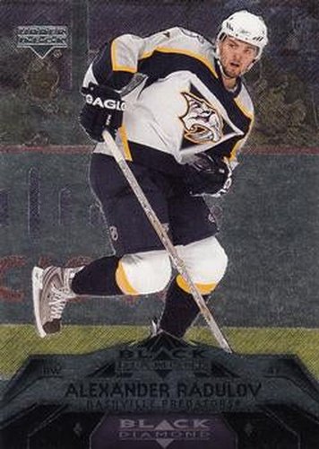 #107 Alexander Radulov - Nashville Predators - 2007-08 Upper Deck Black Diamond Hockey