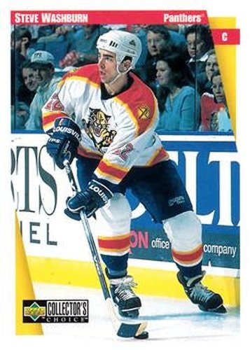 #107 Steve Washburn - Florida Panthers - 1997-98 Collector's Choice Hockey