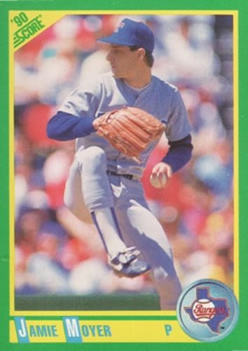 #107 Jamie Moyer - Texas Rangers - 1990 Score Baseball