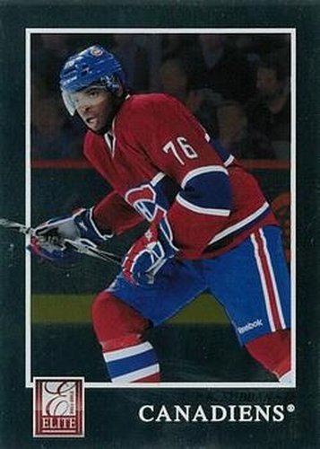 #107 P.K. Subban - Montreal Canadiens - 2011-12 Panini Elite Hockey