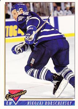 #107 Nikolai Borschevsky - Toronto Maple Leafs - 1993-94 Topps Premier Hockey