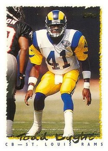 #107 Todd Lyght - St. Louis Rams - 1995 Topps Football