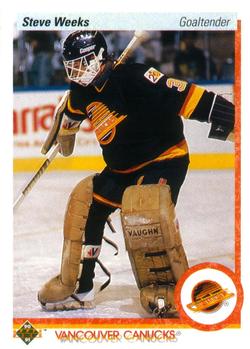 #107 Steve Weeks - Vancouver Canucks - 1990-91 Upper Deck Hockey