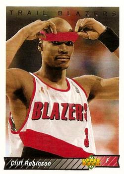 #107 Cliff Robinson - Portland Trail Blazers - 1992-93 Upper Deck Basketball