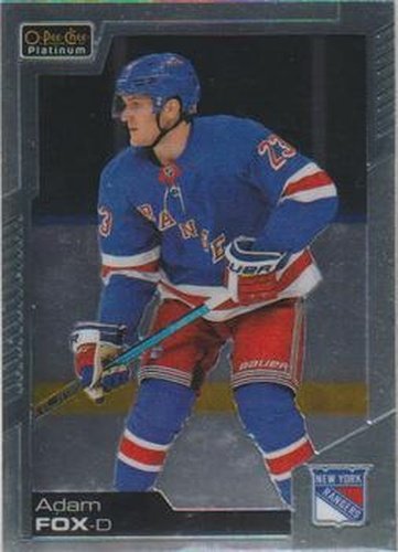 #107 Adam Fox - New York Rangers - 2020-21 O-Pee-Chee Platinum Hockey