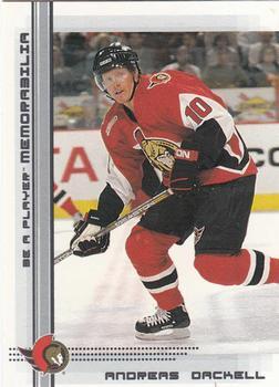 #107 Andreas Dackell - Ottawa Senators - 2000-01 Be a Player Memorabilia Hockey
