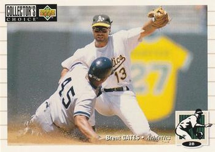#107 Brent Gates - Oakland Athletics - 1994 Collector's Choice Baseball