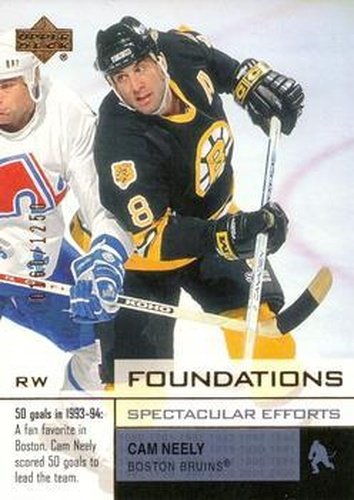 #107 Cam Neely - Boston Bruins - 2002-03 Upper Deck Foundations Hockey