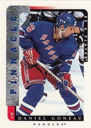 #107 Daniel Goneau - New York Rangers - 1996-97 Pinnacle Be a Player Hockey
