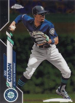 #107 Dee Gordon - Seattle Mariners - 2020 Topps Chrome Baseball