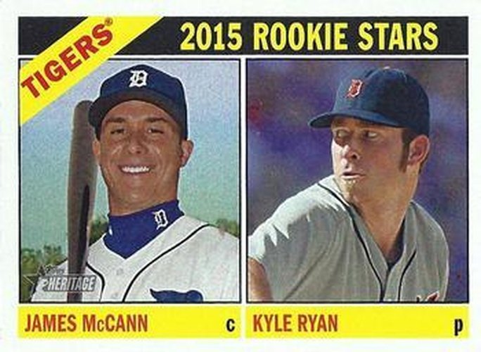 #107 James McCann / Kyle Ryan - Detroit Tigers - 2015 Topps Heritage Baseball