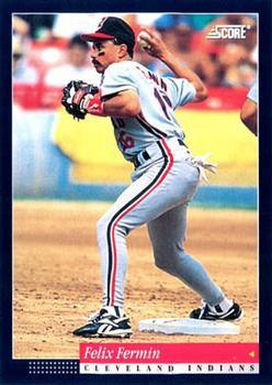 #107 Felix Fermin - Cleveland Indians -1994 Score Baseball