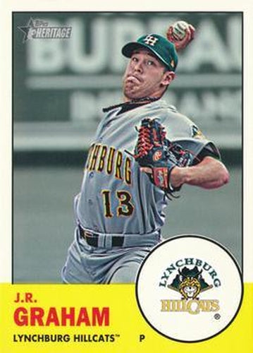 #107 J.R. Graham - Lynchburg Hillcats - 2012 Topps Heritage Minor League Baseball