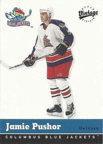 #107 Jamie Pushor - Columbus Blue Jackets - 2000-01 Upper Deck Vintage Hockey