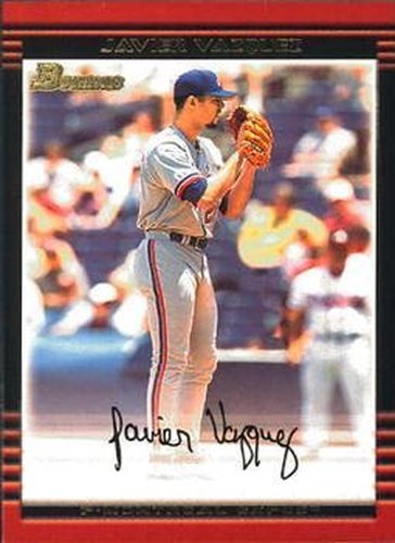 #107 Javier Vazquez - Montreal Expos - 2002 Bowman Baseball