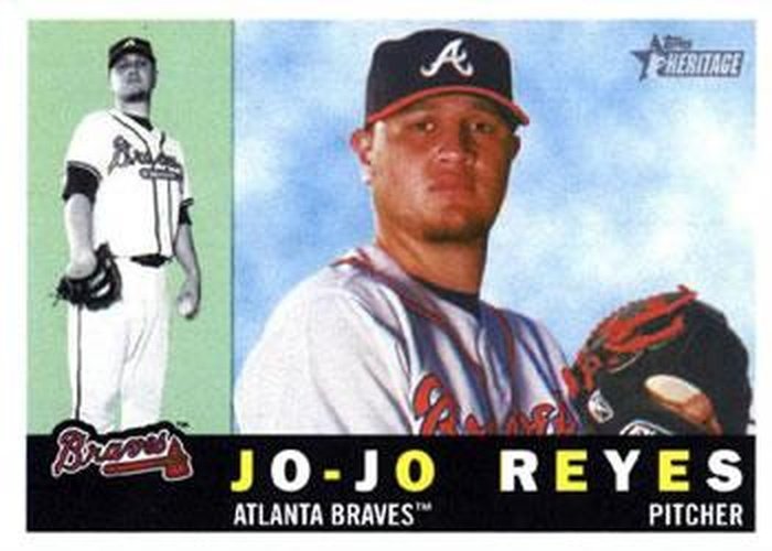 #107 Jo-Jo Reyes - Atlanta Braves - 2009 Topps Heritage Baseball