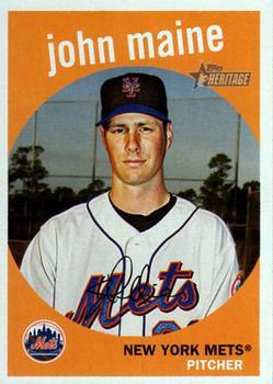 #107 John Maine - New York Mets - 2008 Topps Heritage Baseball