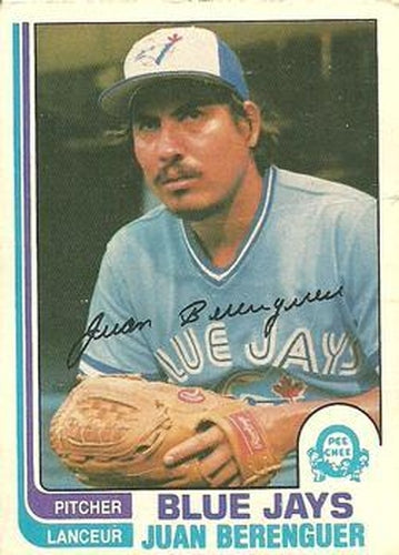 #107 Juan Berenguer - Toronto Blue Jays - 1982 O-Pee-Chee Baseball