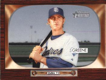 #107 Khalil Greene - San Diego Padres - 2004 Bowman Heritage Baseball