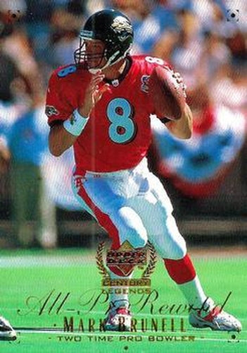 #107 Mark Brunell - Jacksonville Jaguars - 1999 Upper Deck Century Legends Football