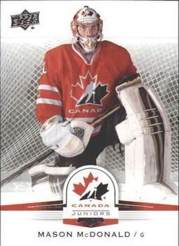 #107 Mason McDonald - Canada - 2014-15 Upper Deck Team Canada Juniors Hockey