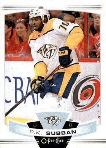 #107 P.K. Subban - Nashville Predators - 2019-20 O-Pee-Chee Hockey