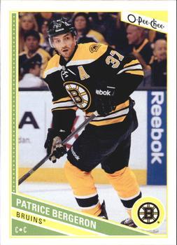 #107 Patrice Bergeron - Boston Bruins - 2013-14 O-Pee-Chee Hockey