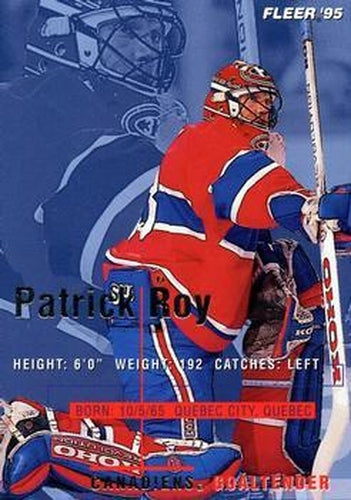 #107 Patrick Roy - Montreal Canadiens - 1994-95 Fleer Hockey