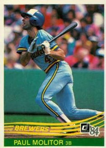 #107 Paul Molitor - Milwaukee Brewers - 1984 Donruss Baseball