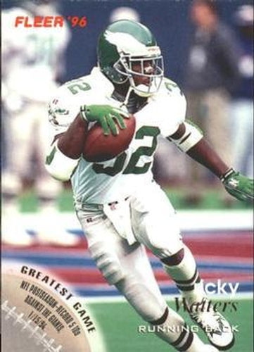 #107 Ricky Watters - Philadelphia Eagles - 1996 Fleer Football