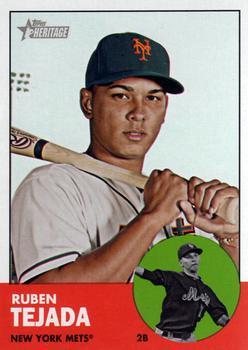 #107 Ruben Tejada - New York Mets - 2012 Topps Heritage Baseball