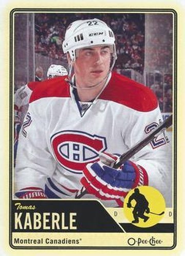 #107 Tomas Kaberle - Montreal Canadiens - 2012-13 O-Pee-Chee Hockey