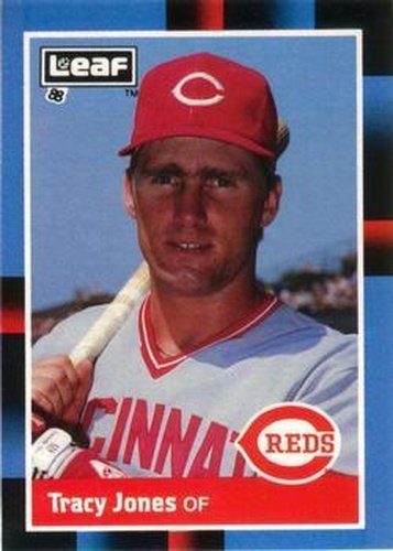 #107 Tracy Jones - Cincinnati Reds - 1988 Leaf Baseball