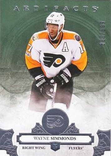 #107 Wayne Simmonds - Philadelphia Flyers - 2017-18 Upper Deck Artifacts Hockey