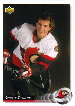 #107 Sylvain Turgeon - Ottawa Senators - 1992-93 Upper Deck Hockey