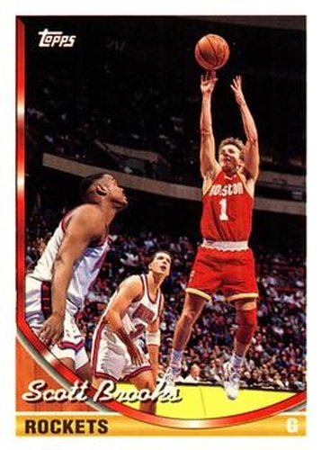 #107 Scott Brooks - Houston Rockets - 1993-94 Topps Basketball